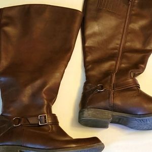 Easy street wide calf knee high boots